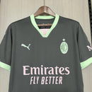 Camisa Milan 2024/25 III Third - Torcedor - Cinza e Verde