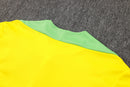 24/25 Conjunto Treino Brasil - Frio Zíper Curto - Amarelo