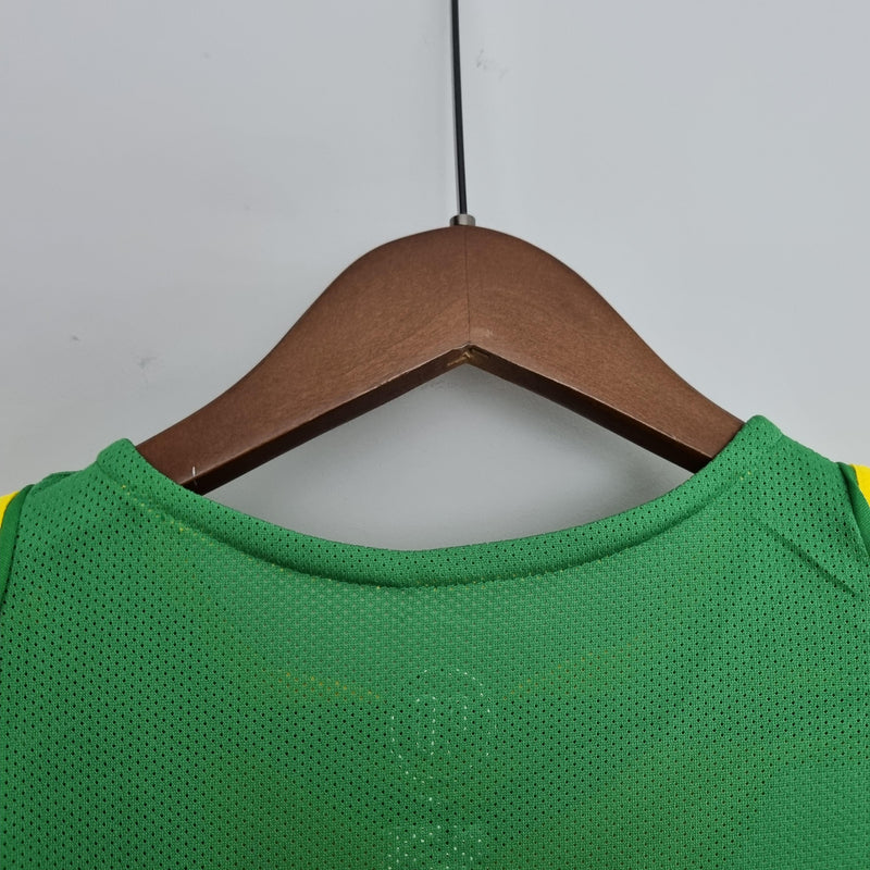 Camisa Retrô Brasil 2004/2006 I Home - Amarela - Nike
