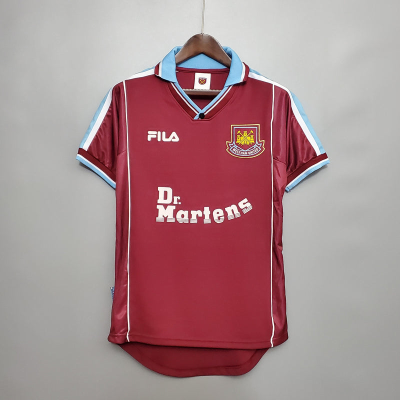 Camisa Retrô West Ham 1999/2001 I Home - Fila