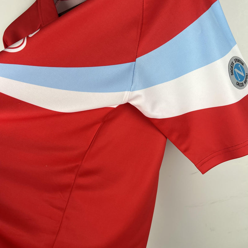 Camisa Retrô Napoli 1990/1991 II Away - Vermelha