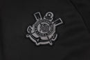 24/25 Conjunto Treino Corinthians - Frio Zíper Curto - Preto