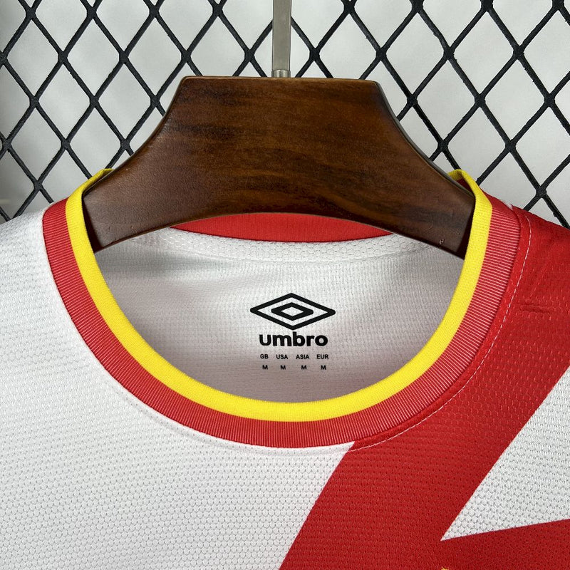 Camisa Rayo Vallecano II Away - Torcedor - Branca