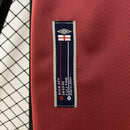Camisa Retrô Inglaterra 2002 II Away - Vermelha