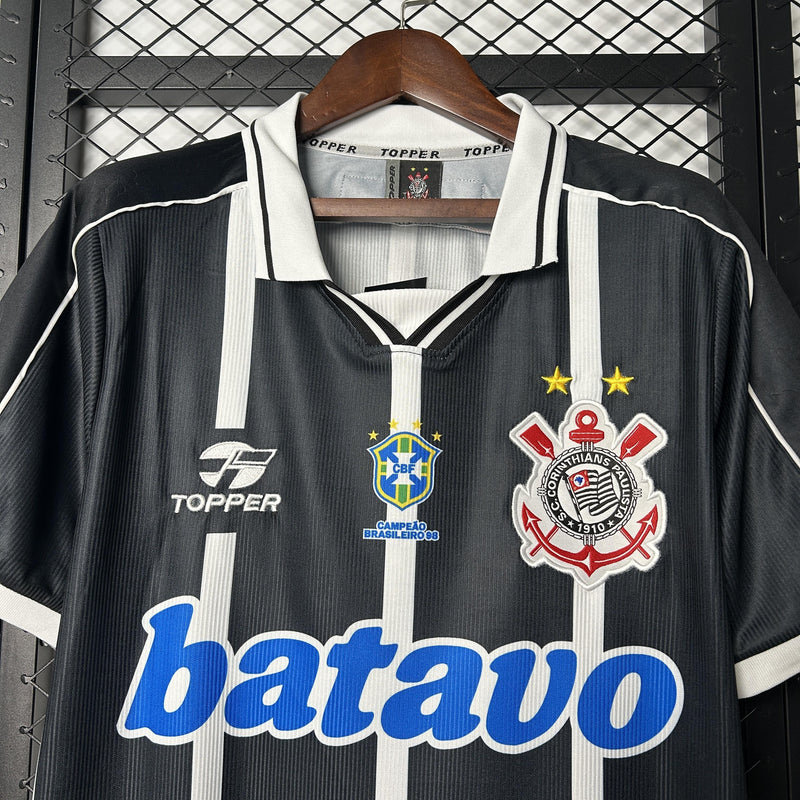 Camisa Retrô Corinthians 1999/2000 II Away - Preta