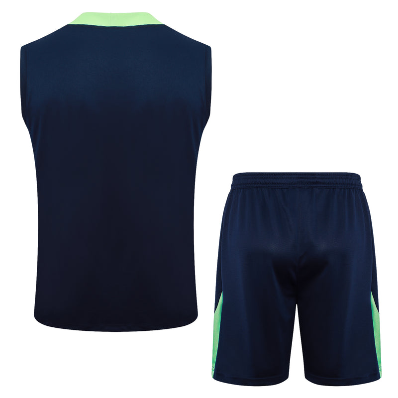24/25 Conjunto Treino Brasil - Regata - Azul Marinho