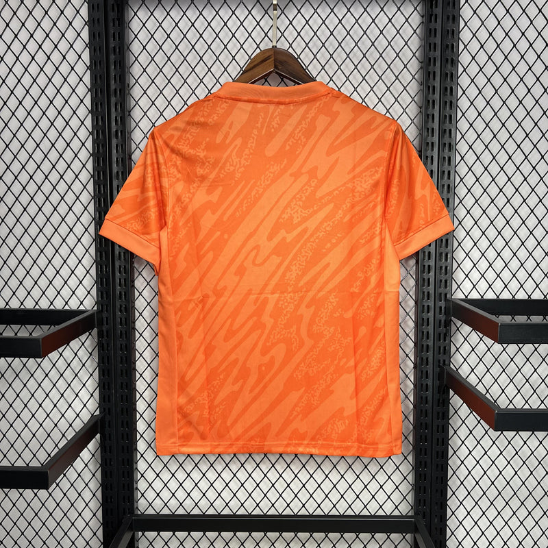 Camisa Inglaterra 2024/25 Goleiro - Torcedor - Laranja
