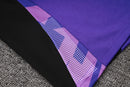 24/25 Conjunto Treino Alemanha - Frio Zíper Curto - Roxo Com Preto