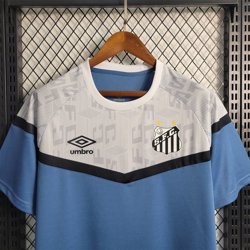 Camisa Santos 23/24 Treino Azul - Torcedor