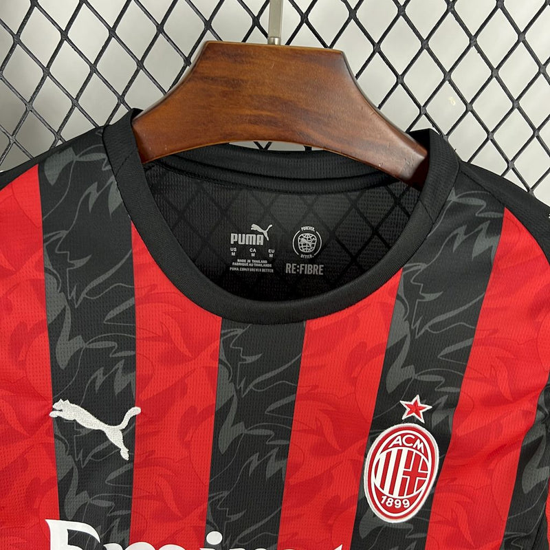 Camisa Milan 25/26 I Home - Torcedor Manga Longa