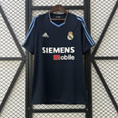 Camisa Retrô Real Madrid 2003/2004 II Away - Preta - Adidas