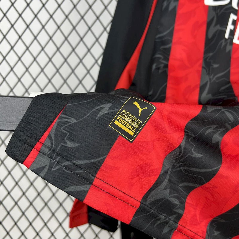 Camisa Milan 25/26 I Home - Torcedor Manga Longa