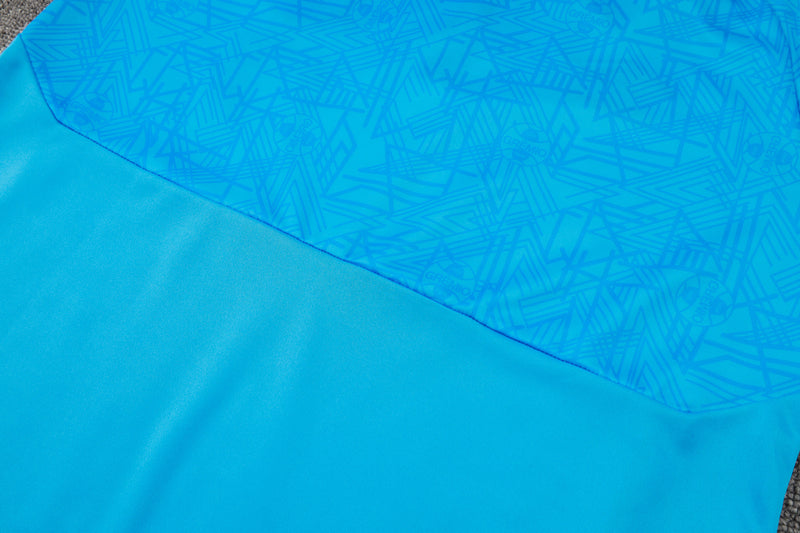 24/25 Conjunto Treino Grêmio - Frio Zíper Curto - Azul Celeste