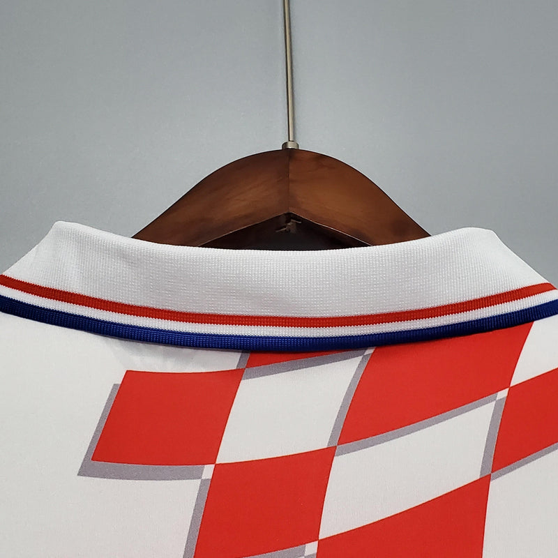 Camisa Retrô Croácia 1998 II Away - Branca