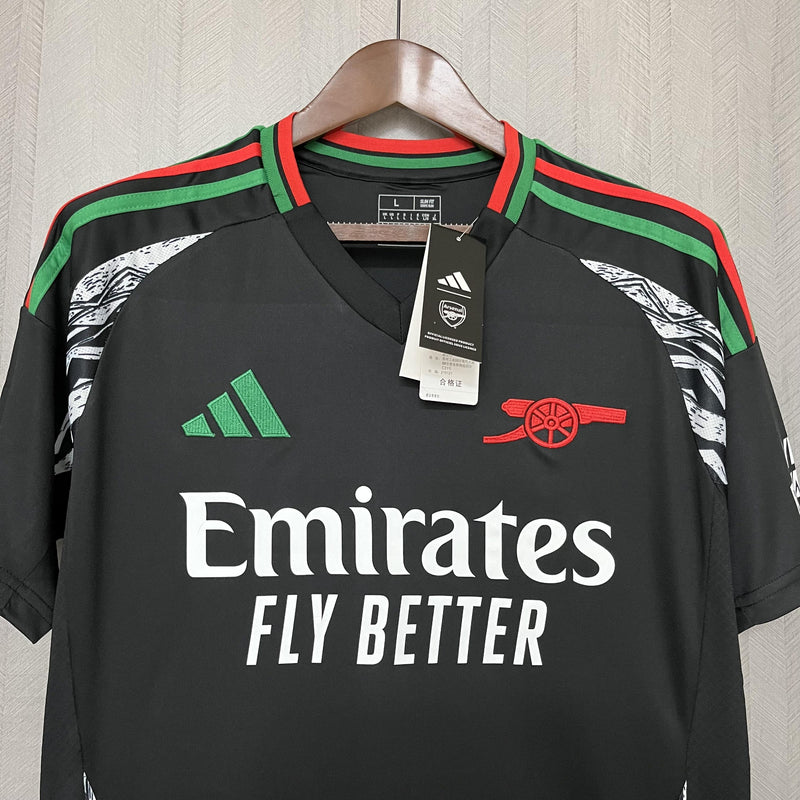 Camisa Arsenal 2024/25 II Away - Torcedor - Preta