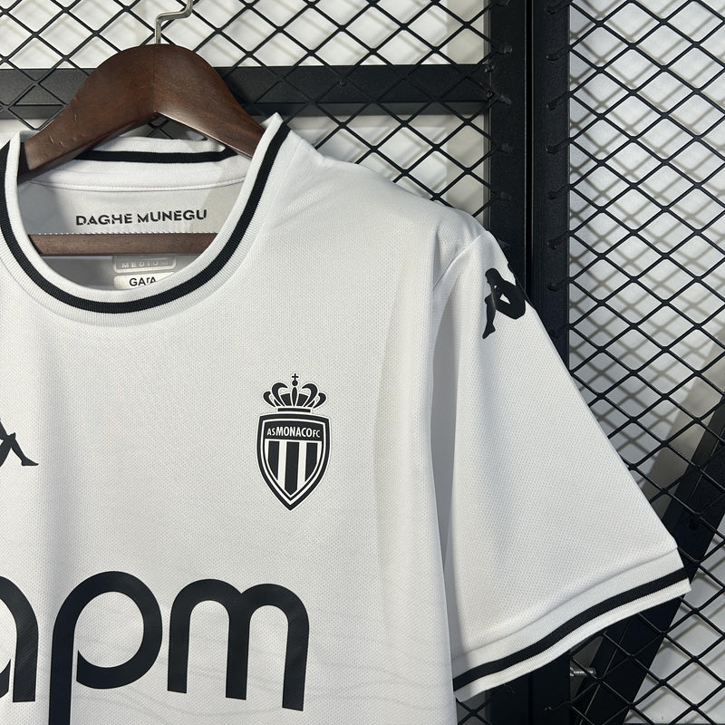 Camisa Mônaco 2025/26 II Away - Torcedor - Branca