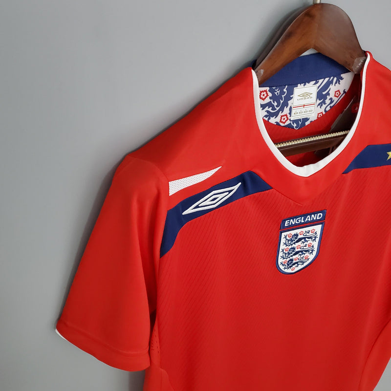 Camisa Retrô Inglaterra 2008/2010 II Away - Vermelha