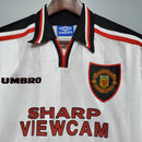 Camisa Retrô Manchester United 1997/1998 II Away - Branca - Umbro