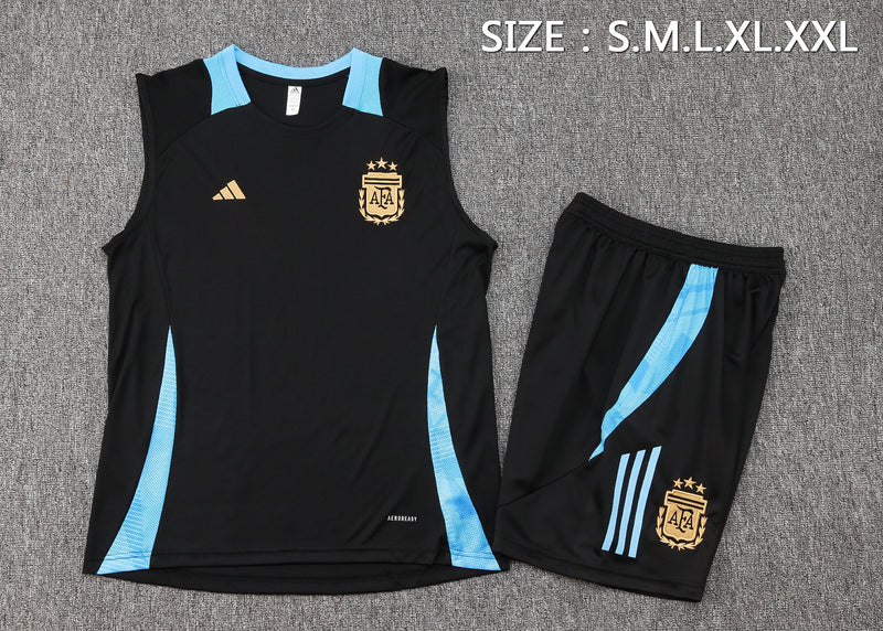 24/25 Conjunto Treino Argentina - Regata - Preto