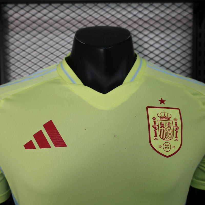 Camisa Espanha 2024 II Away - Jogador - Amarela Adidas