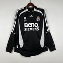 Camisa Retrô Real Madrid 2006/2007 III Third - Preta Manga Longa Adidas