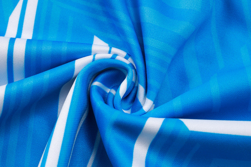 24/25 Conjunto Treino Napoli - Zíper Curto - Azul