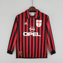 Camisa Retrô Milan 1999/2000 I Home - Manga Longa Adidas