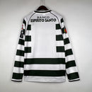 Camisa Retrô Sporting 2001/2003 I Home - Manga Longa Reebok
