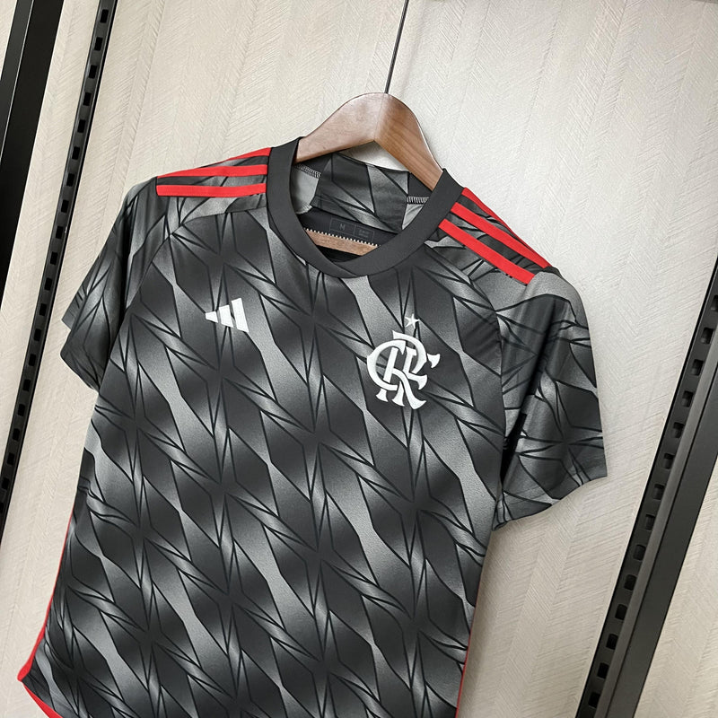 Camisa Flamengo 2024/25 III Third - Feminina - Cinza