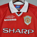 Camisa Retrô Manchester United 1999/2000 Champions Final - Manga Longa Umbro