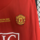 Camisa Retrô Manchester United 2007/2008 Final Champions League I Home - Manga Longa Nike