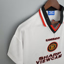 Camisa Retrô Manchester United 1996/1997 II Away - Branca - Umbro