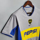 Camisa Retrô Boca Juniors 2002 II Away - Cinza - Nike