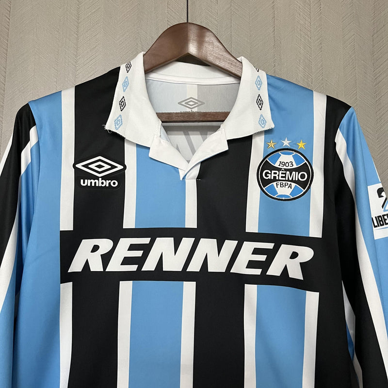Camisa Retrô Grêmio Comemorativa Libertadores 1995 - Manga Longa