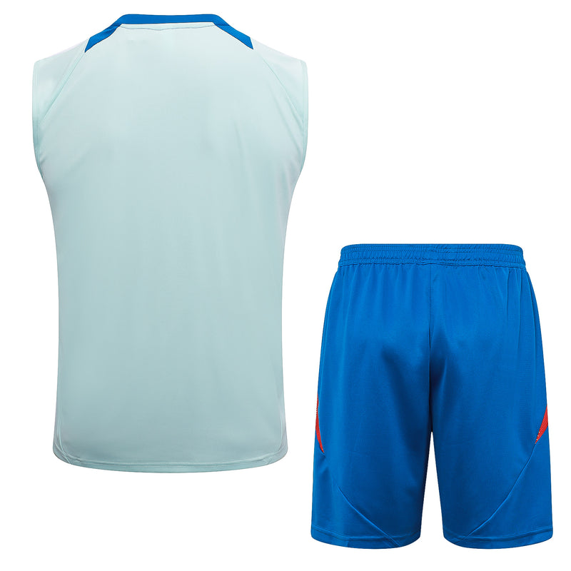24/25 Conjunto Treino Espanha- Regata - Azul Fraco
