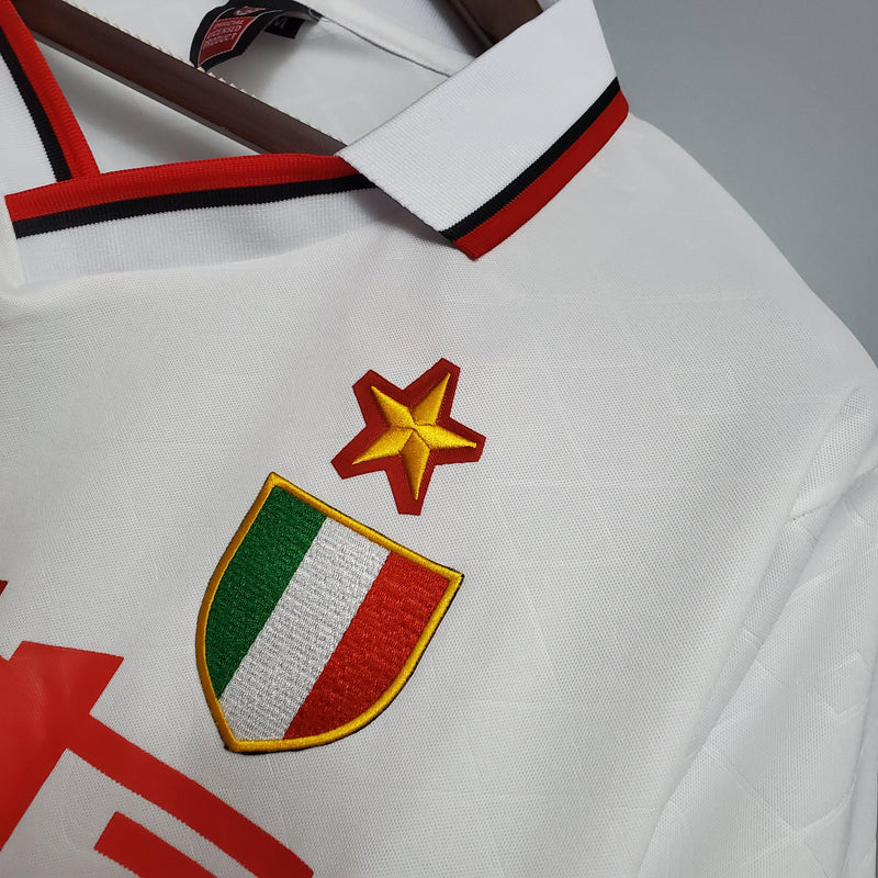 Camisa Retrô Milan 1993/1994 II Away - Branca - Lotto