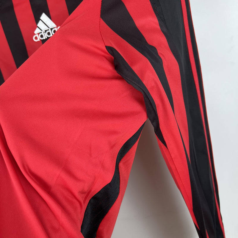 Camisa Retrô Milan 2007/2008 I Home - Manga Longa Adidas