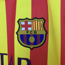 Camisa Retrô Barcelona 2013/2014 II Away - Amarelo Com Vermelho