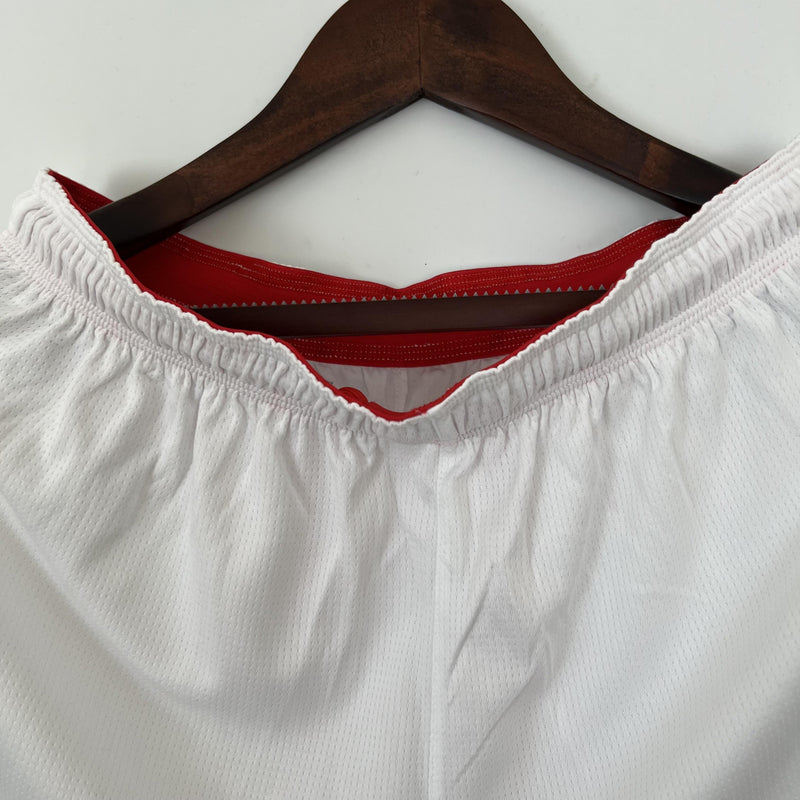 Short Retrô Manchester United 2007/2008 I Home - Branco - Nike