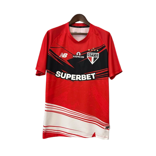 Camisa São Paulo 25/26 Treino - Vermelho - Versão Torcedor