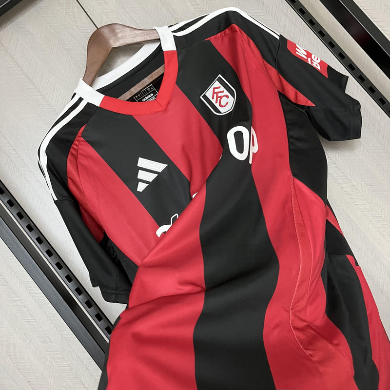 Camisa Fulham 2024/25 II Away - Torcedor - Vermelha e Preta