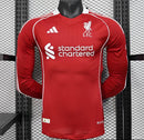 Camisa Liverpool 2025/26 I Home - Jogador Manga Longa Adidas