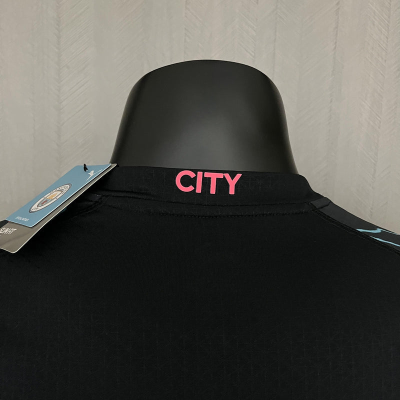 Camisa Manchester City 2023/24 II Away - Jogador - Preta