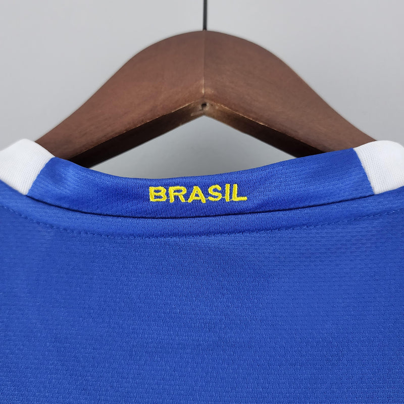 Camisa Retrô Brasil 2006 II Away - Azul - Nike