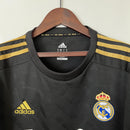 Camisa Retrô Real Madrid 2011/2012 II Away - Preta - Manga Longa Adidas