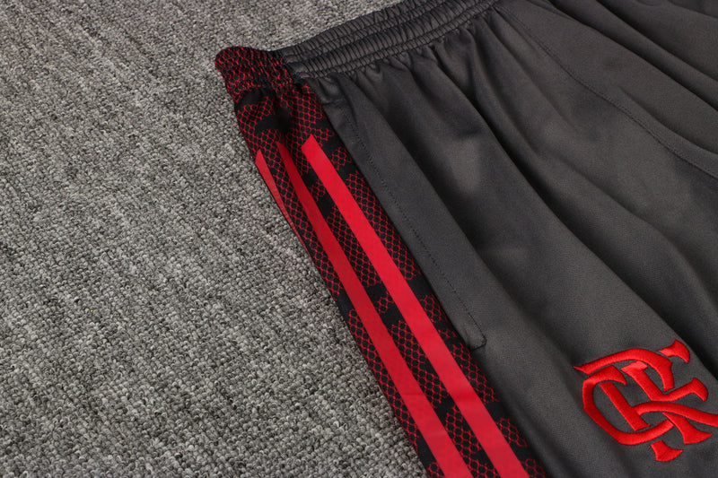 23/24 Conjunto Comissão Flamengo - Frio Zíper Curto - Vermelho