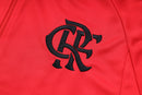 23/24 Conjunto Treino Flamengo - Frio Zíper Curto - Todo Vermelho