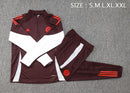 24/25 Conjunto Bayern de Munique - Frio Zíper Curto - Vermelho Escuro