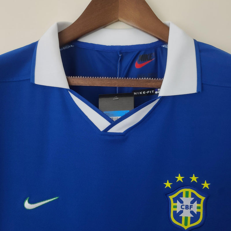 Camisa Retrô Brasil 1997 II Away - Azul - Nike