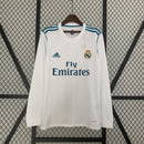 Camisa Retrô Real Madrid 2017/2018 I Home - Manga Longa Adidas